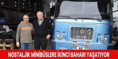Nostaljik minibüslere ikinci baharı yaşatıyor