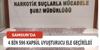 4 bin 596 kapsül uyuşturucu ele geçirildi: 2 gözaltı