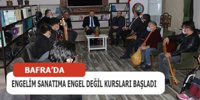 Engelim Sanatıma Engel Değil Kursları Başladı