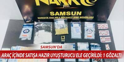 Araç içinde satışa hazır uyuşturucu ele geçirildi: 1 gözaltı