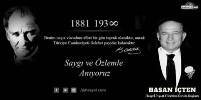 Hasan İçten'in 10 Kasım mesajı