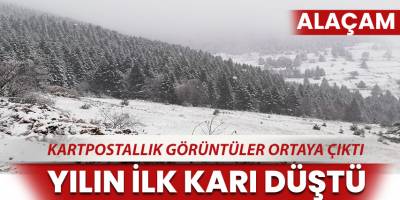 Alaçam'da kartpostallık görüntüler ortaya çıktı