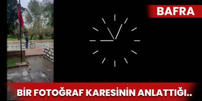 Bisikletinden indi 09.05'de bir dakika durdu