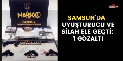 Samsun'da bir kişi uyuşturucu ticaretinden gözaltına alındı