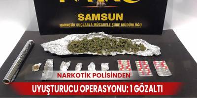 uyuşturucu operasyonu 1 gözaltı