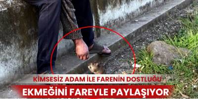 Kimsesiz adam ile farenin dostluğu