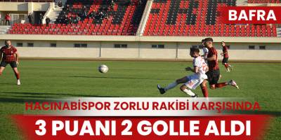 Hacınabispor zorlu Havza karşısında 3 puanın sahibi oldu