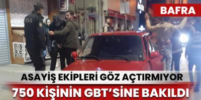 Bafra'da asayiş uygulaması