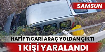 Samsun'da trafik kazası: 1 yaralı
