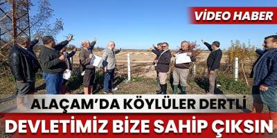 Bizim arazilerimizi başkasına vermek istiyorlar