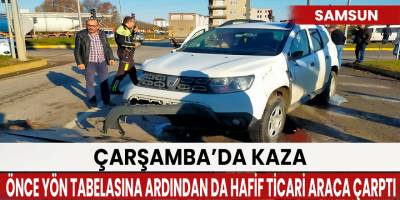Çarşamba’da kaza: 1 yaralı