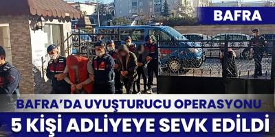 Uyuşturucu Operasyonunda 5 kişi yakalandı