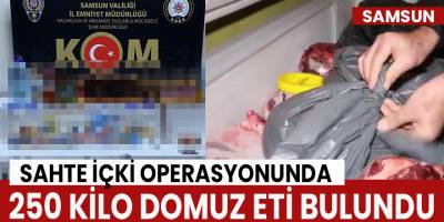 Samsun polisinden sahte içki operasyonu
