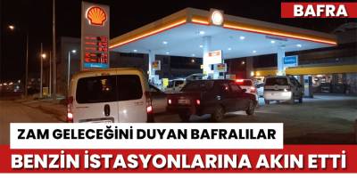 Bafra'da kuyruklar oluştu