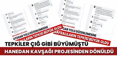 Hanedan Kavşağında ki yanlıştan dönüldü