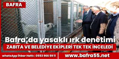 Bafra’da yasaklı ırk denetimi