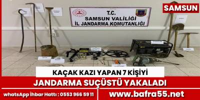 Jandarmadan Kaçak Kazıya Suçüstü