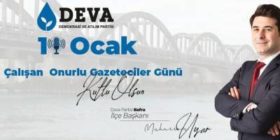 Muharrem Uyar, 10 Ocak Çalışan Gazeteciler Günü Mesajı