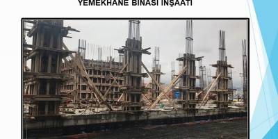 Sahil Güvenlik Karadeniz Bölge Komutanlığı yemekhanesi inşaatı yükseliyor