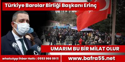 Türkiye Barolar Birliği Başkanı Erinç Sağkan törene katıldı