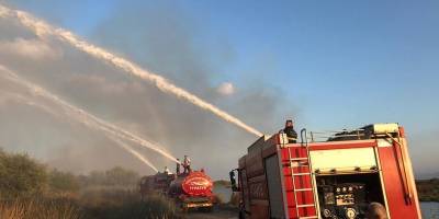 Samsun'da yangına 6 dakikada müdahale