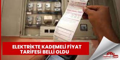 Elektrikte kademeli fiyat tarifesi