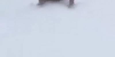 Sinop'ta eksi 1 derece havada karda yüzdü