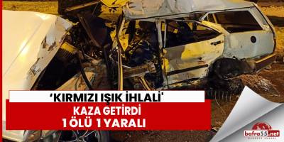 ‘Kırmızı ışık ihlali' kaza getirdi