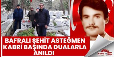 Bafralı Şehit Asteğmen Kabri Başında Dualarla Anıldı