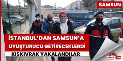 İstanbul'dan yolcu otobüsüyle uyuşturucu getirirken yakalandılar