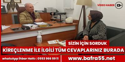 Alternatif Tıp Uzmanı Kemal Bahçıvan bafra55.net'in sorularını yanıtladı