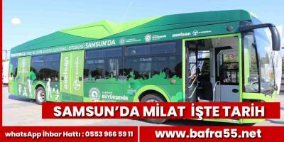 Samsun’a elektrikli otobüs dönemi nisanda başlıyor