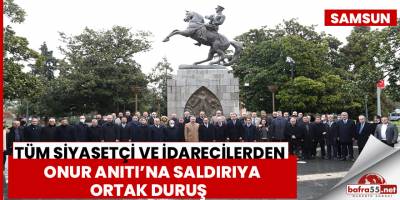 Onur Anıtı’na saldırsın da ortak duruş