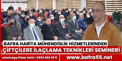 Bafra'da  Drone Görünteleme Ve İlaçlama Toplantısı Düzenlendi