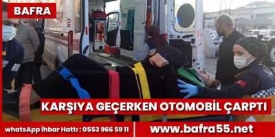 Otomobilin çarptığı yaya yaralandı