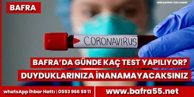 Bafra'da Herkes temaslı, herkes korona