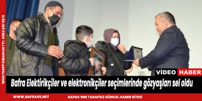 Bafra Elektirikçiler ve elektronikçiler seçimlerinde gözyaşları sel oldu
