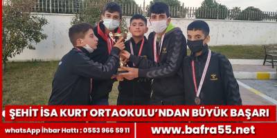 Şehit İsa Kurt Ortaokulu’ndan büyük başarı