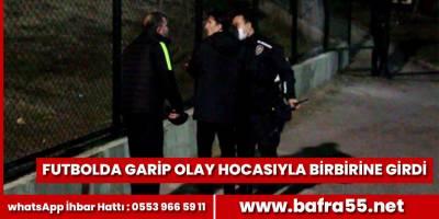 Antrenör ile oyuncusu birbirine girdi