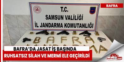 Bafra'da Jasat iş başında