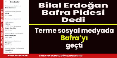 Pide yarışında Terme Bafra'yı geride bıraktı