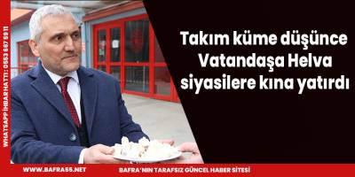 Takım küme düşünce siyasilere kına yatırdı