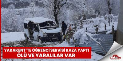 Yakakent'te öğrenci servisi kaza yaptı ölü ve yaralılar var