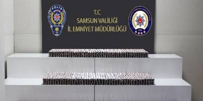 Samsun'da 55 bin 972 kapsül sentetik ecza ele geçirildi
