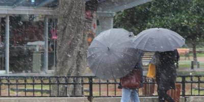 Samsun şehir merkezinde hafif kar yağışı