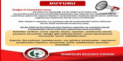 Pandemide başlatılan reçetesiz ilaç temini sona eriyor