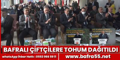 Bafralı Çiftçilere Tohum Dağıtıldı