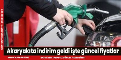 Akaryakıta indirim geldi işte güncel fiyatlar