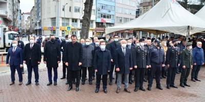 Terme'de 18 Mart töreni