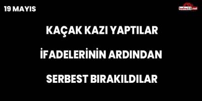 Kaçak kazı yapan 3 kişi jandarma tarafından yakalandı